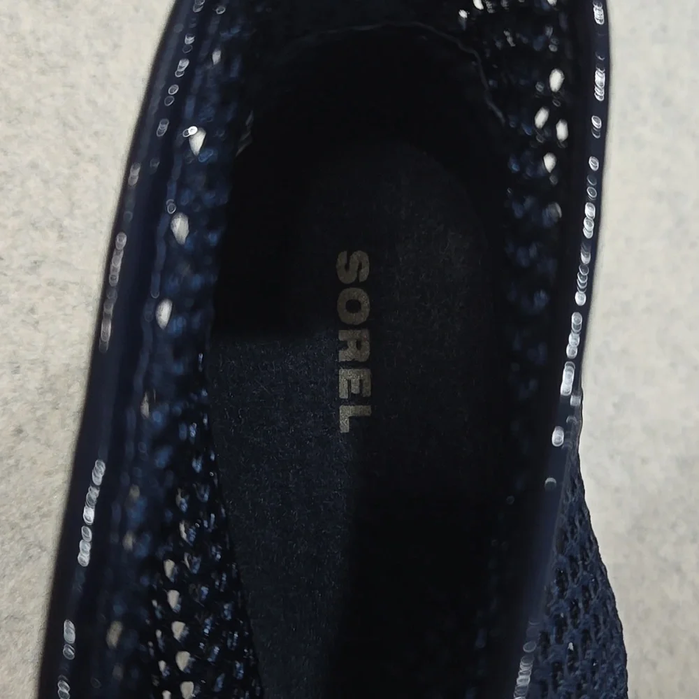 🐢 Sorel Major Lace Mesh Collegiate Navy Boots Size 8.5 Excellent Condition - Picture 8 of 15